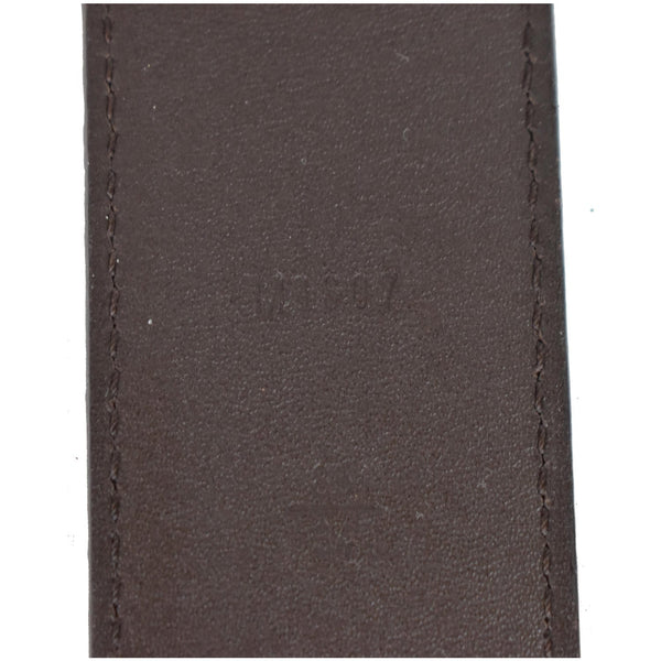 LOUIS VUITTON LV Initiales Damier Ebene Belt Brown