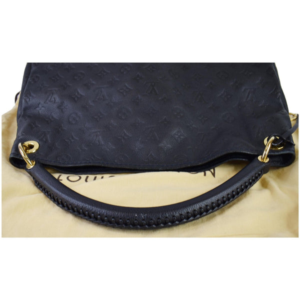 LOUIS VUITTON Artsy MM Empreinte Leather Shoulder Bag Black