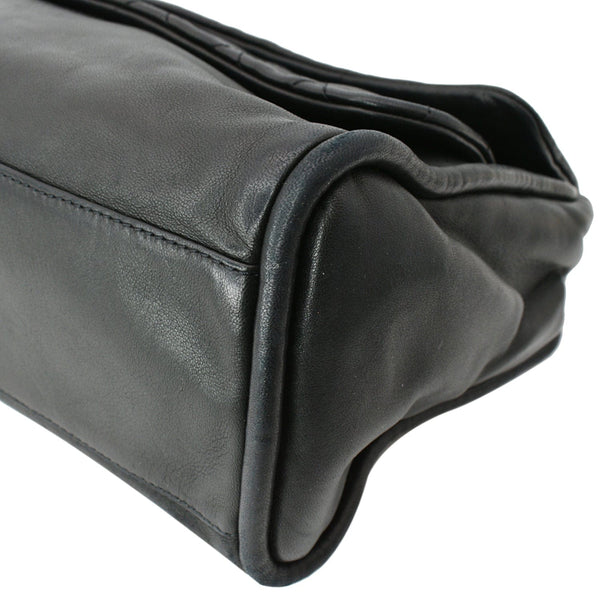 Chanel Double Foldover Twist Closure Smooth Lambskin Bag