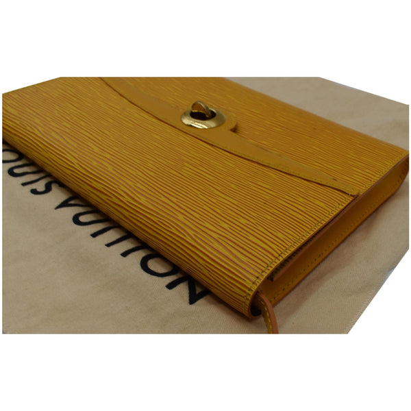 LOUIS VUITTON Arche Pochette Epi Leather Shoulder Bag Yellow
