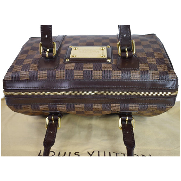 Louis Vuitton Berkeley Damier Ebene Satchel Bag Brown - full preview top