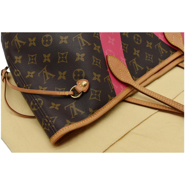 LOUIS VUITTON Neverfull MM V Grenade Monogram Canvas Shoulder Bag Brown