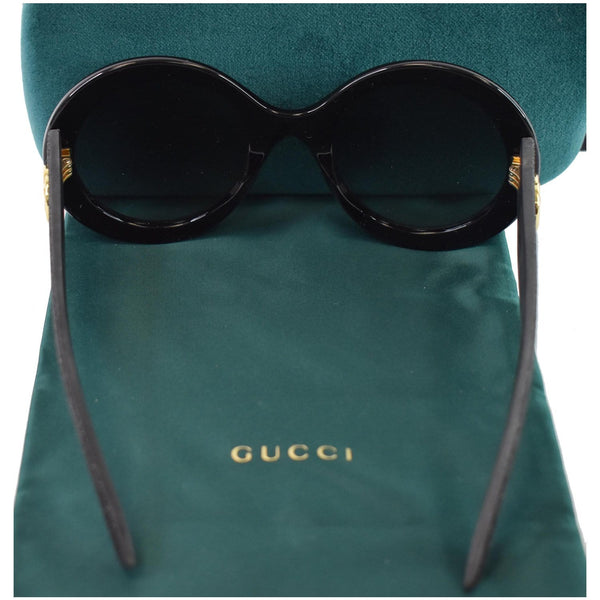GUCCI Round Sunglasses GG0101S Black