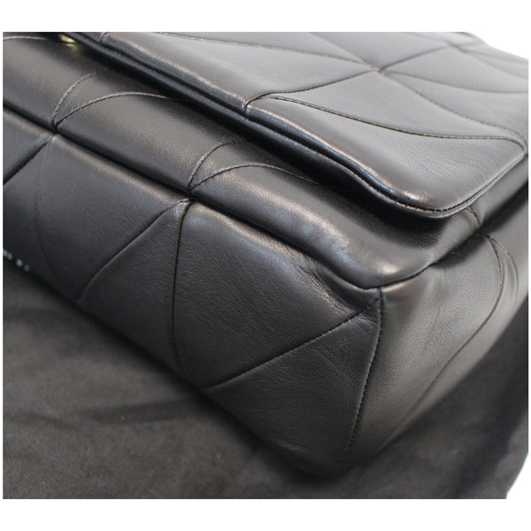 YVES SAINT LAURENT Jamie Giant Lambskin Leather Shoulder Bag Black