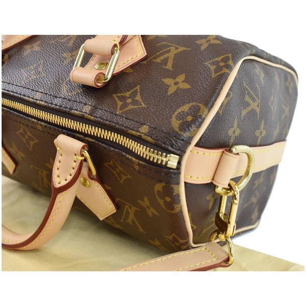 LOUIS VUITTON Speedy 25 Bandouliere Monogram Canvas Shoulder Bag Brown