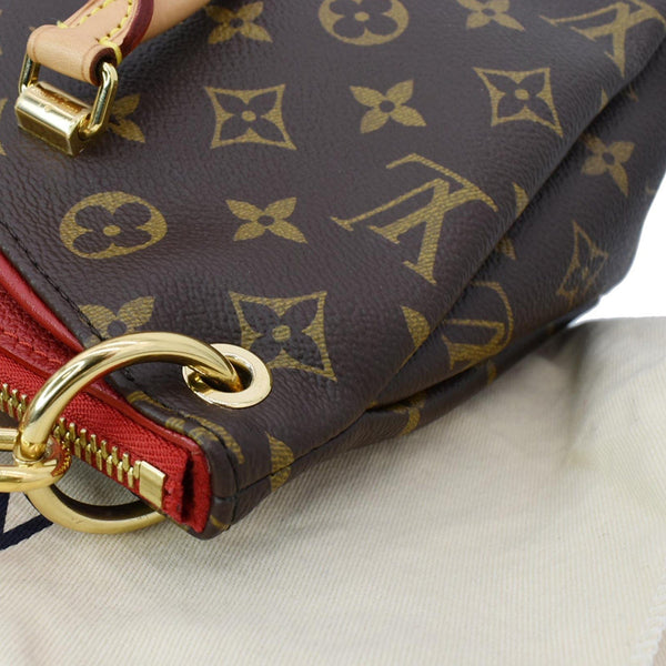 LOUIS VUITTON Pallas BB Monogram Canvas Satchel Crossbody Bag Brown