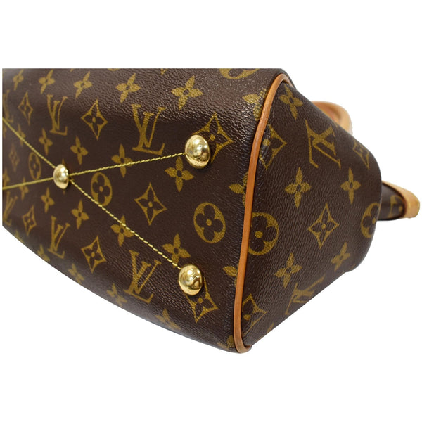 LOUIS VUITTON Tivoli GM Monogram Canvas Satchel Bag Brown