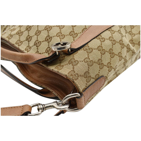 GUCCI Miss GG Original GG Canvas Top Handle Shoulder Bag Beige 323675