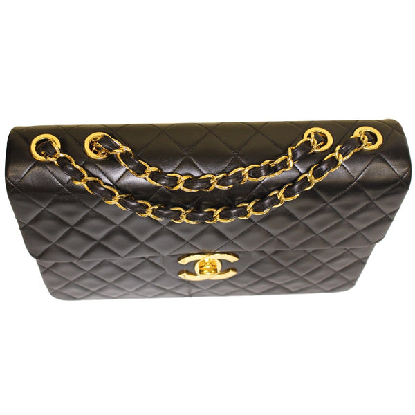 CHANEL Classic Flap XL Maxi Jumbo Quilted Lambskin Shoulder Bag Black