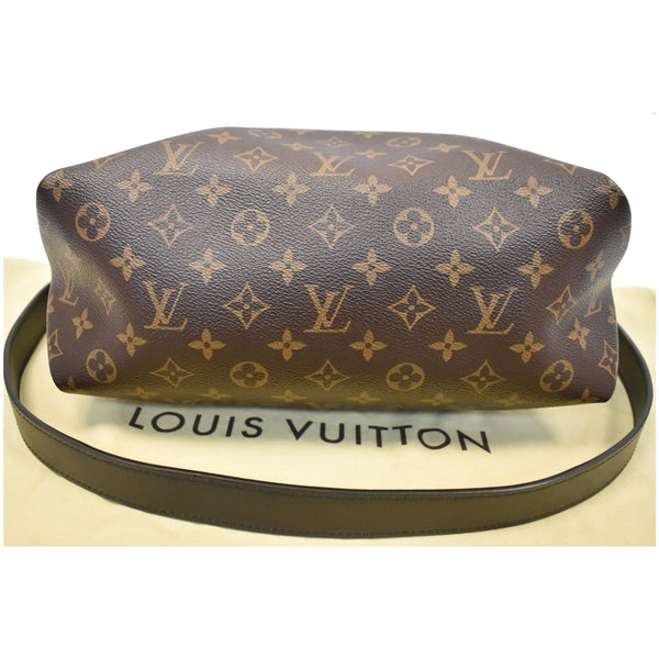 LOUIS VUITTON Flower Zipped MM Monogram Canvas Tote Bag Noir