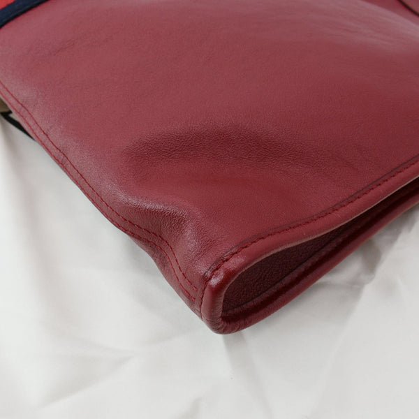 GUCCI Rajah Large Leather Tote Shoulder Bag Red 537219 - Hot Deals