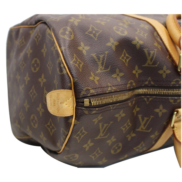 corner LV Keepall 50 Monogram Canvas Travel Bag