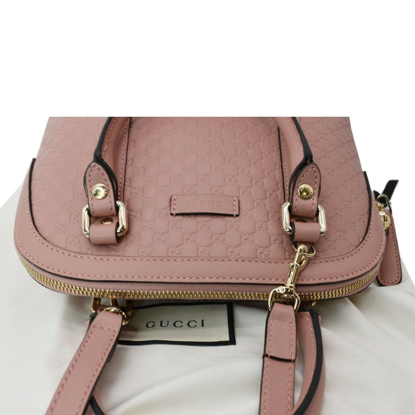 Gucci Mini Dome Micro Guccissima Leather Shoulder Bag Pink
