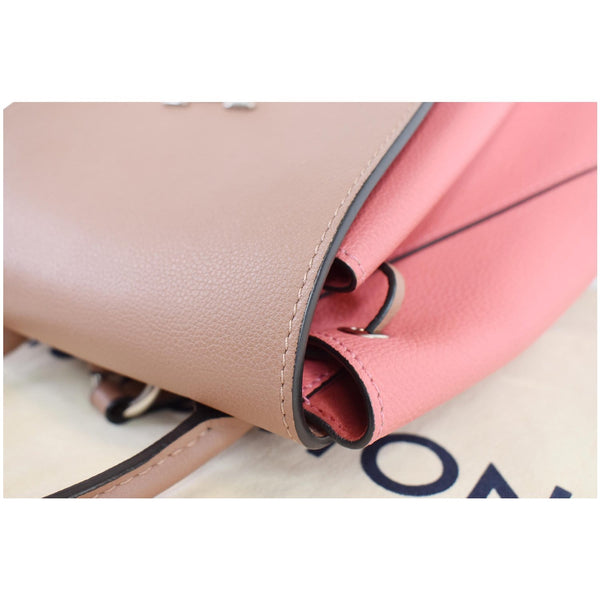 LOUIS VUITTON Lockme Calfskin Leather Backpack Salmon