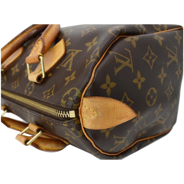 Louis Vuitton Speedy 25 Monogram Canvas Satchel Bag Brown