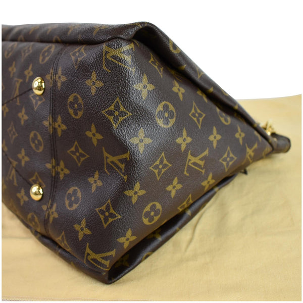 LOUIS VUITTON Artsy MM Monogram Canvas Shoulder Bag Brown