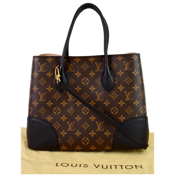 LOUIS VUITTON Flandrin Monogram Canvas Tote Shoulder Bag Brown
