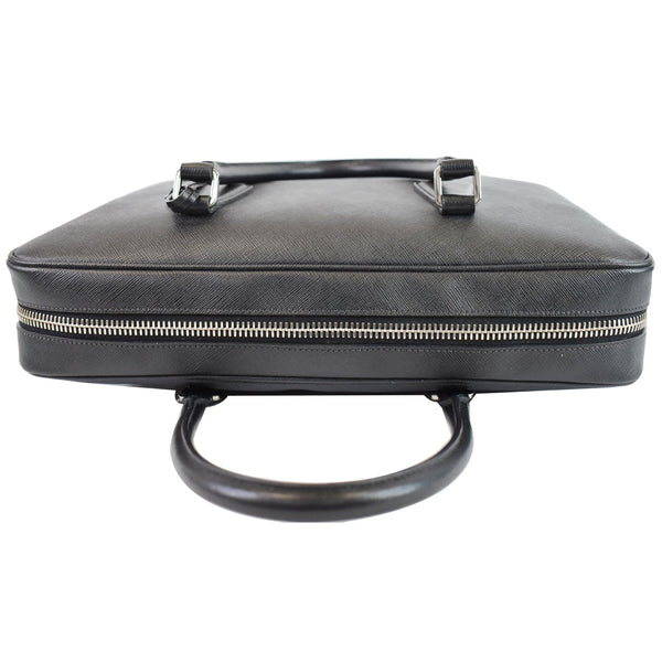 PRADA Saffiano Leather Briefcase Bag Black