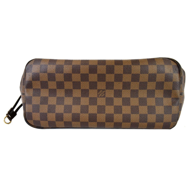 LOUIS VUITTON Neverfull MM Damier Ebene Shoulder Bag Brown