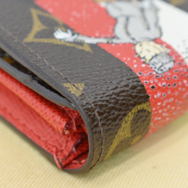 LOUIS VUITTON Groom Portefeuille Sarah Monogram Canvas Wallet Brown