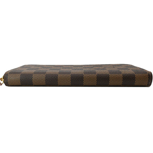 LOUIS VUITTON Clemence Monogram Canvas Zippy Wallet Brown