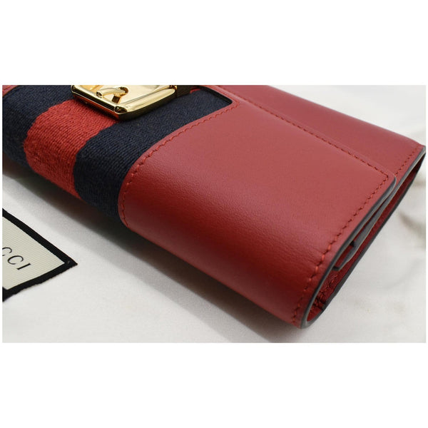 Gucci Sylvie Continental Leather Wallet Red - Dallas Handbags