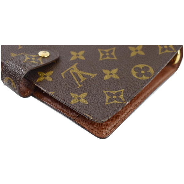 Louis Vuitton Agenda PM Monogram Canvas Planner Cover - corner close view