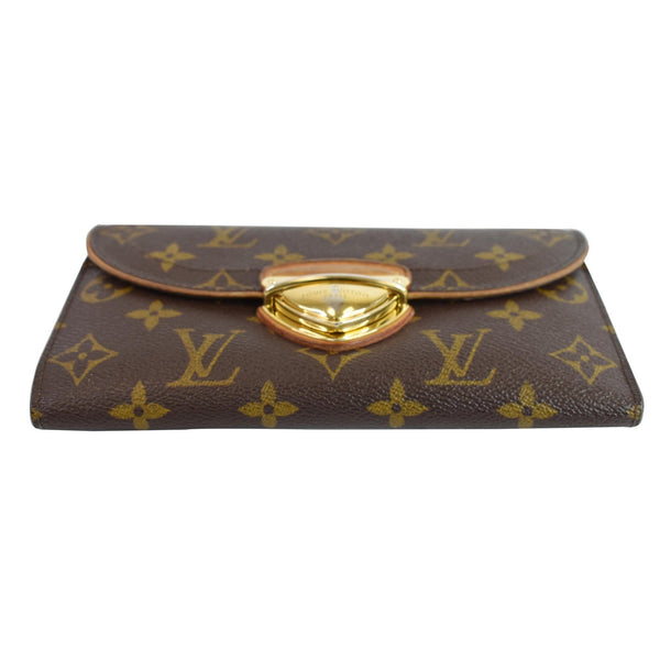 Louis Vuitton Eugenie Monogram Canvas Wallet Brown - top upside view