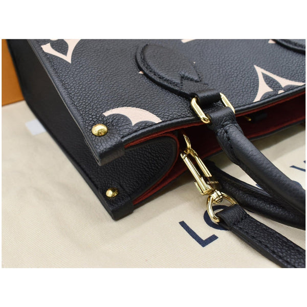 LOUIS VUITTON Onthego PM Bicolor Monogram Empreinte Shoulder Bag Black