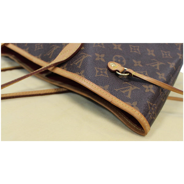 LOUIS VUITTON Neverfull MM Monogram Canvas Tote Shoulder Bag Brown