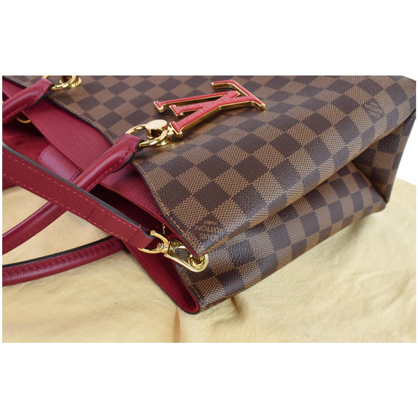LOUIS VUITTON LV Riverside Damier Ebene Shoulder Bag Red