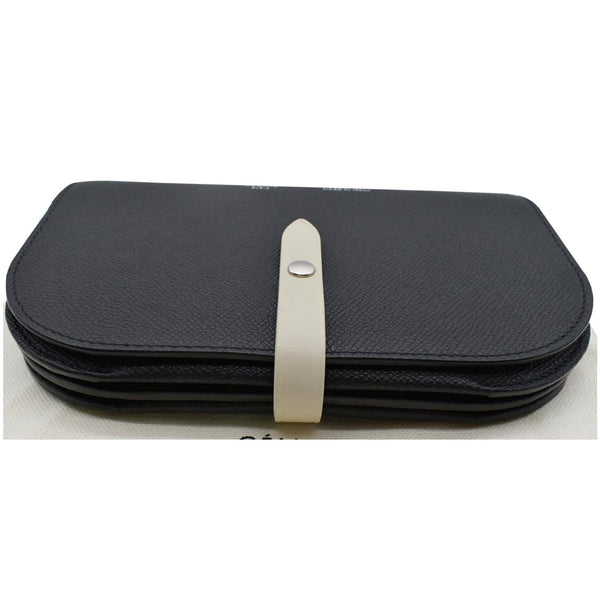 CELINE Grained Leather Strap Clutch Bag Black - Final Sale