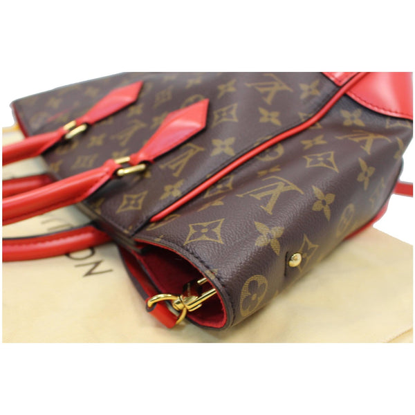 LOUIS VUITTON Phenix Monogram Canvas Shoulder Handbag Coquelicot