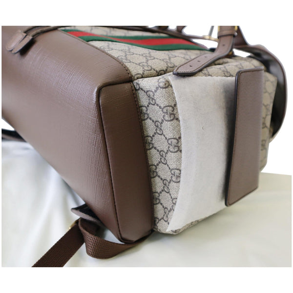 Gucci Ophidia GG Medium Supreme Canvas Backpack Bag Ebony