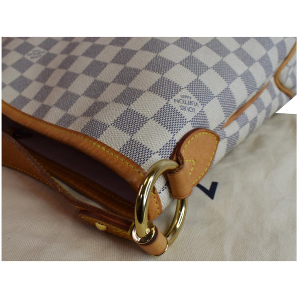 LOUIS VUITTON Delightful PM Damier Azur Hobo Bag White