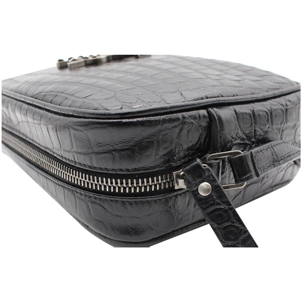 Yves Saint Laurent Lou Crocodile Leather Crossbody Bag