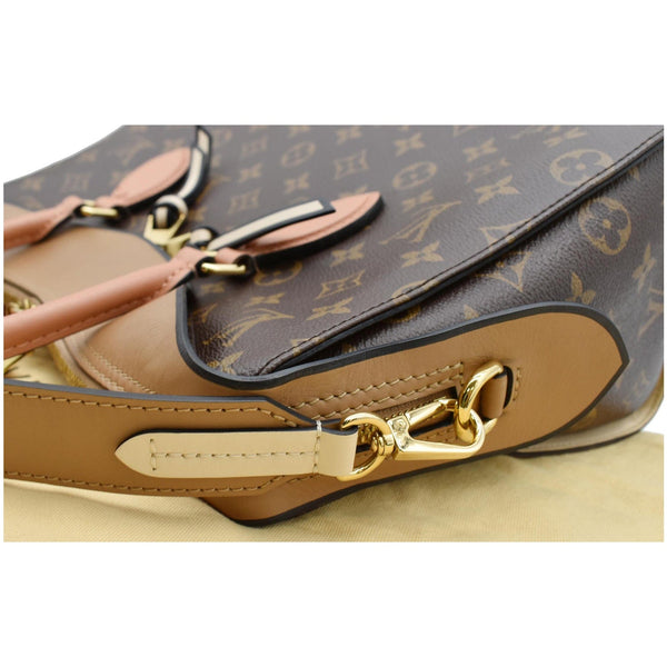 LOUIS VUITTON Tuileries Monogram Canvas Shoulder Bag Sesame Peach Creme