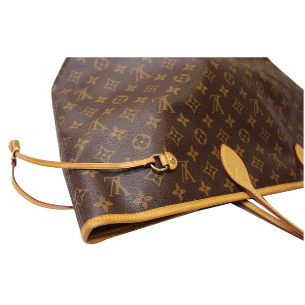 LV Neverfull GM Monogram Canvas Tote Shoulder Bag Brown leather