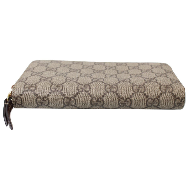 Gucci GG Supreme Zip Around Wallet Beige-Gucci exterior