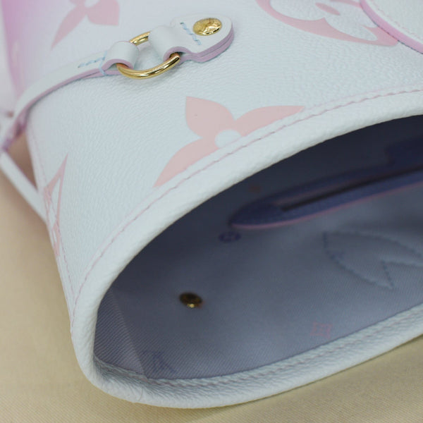 LOUIS VUITTON Neverfull MM Monogram Canvas Tote Bag Sunrise Pastel - New Year Deals