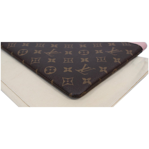 Louis Vuitton Daily Pouch Monogram Canvas Clutch Rose leather