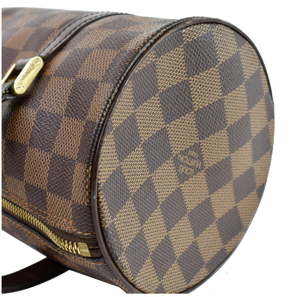 LOUIS VUITTON Papillon 26 Damier Ebene Satchel Bag Brown