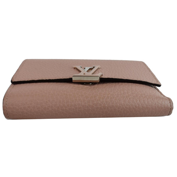 LOUIS VUITTON Capucines Taurillon Compact Leather Wallet Magnolia - Last Call
