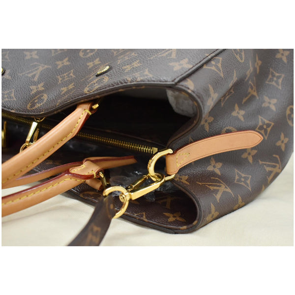 LOUIS VUITTON Montaigne GM Monogram Canvas Shoulder Bag Brown