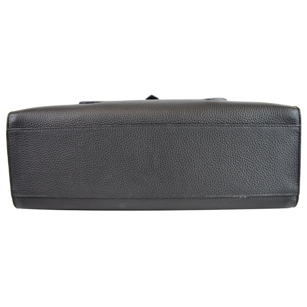 TOM FORD T Twist Small Leather Top Handle Bag Black