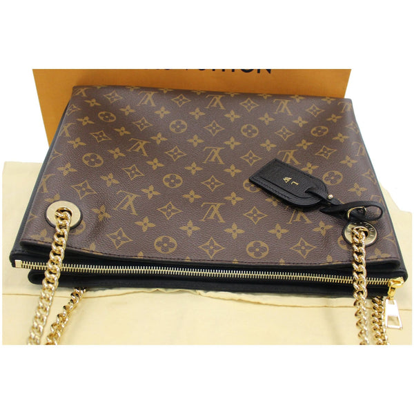 above view lv Surene MM Monogram Canvas Bag Black