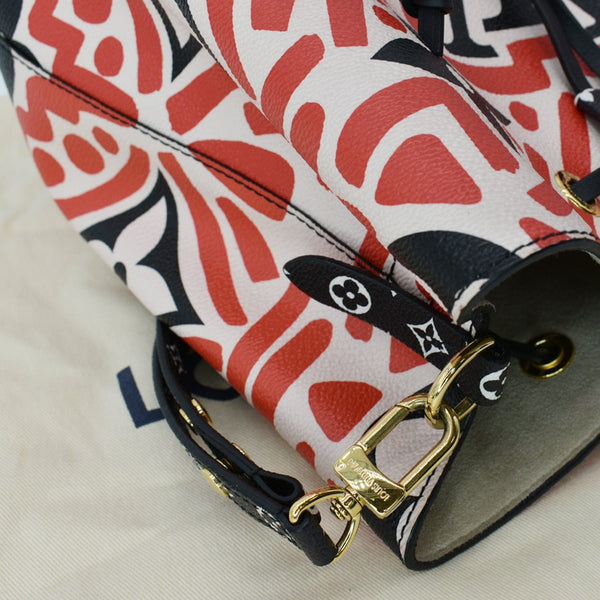 LOUIS VUITTON Crafty NeoNoe MM Monogram Canvas Shoulder Bag Red