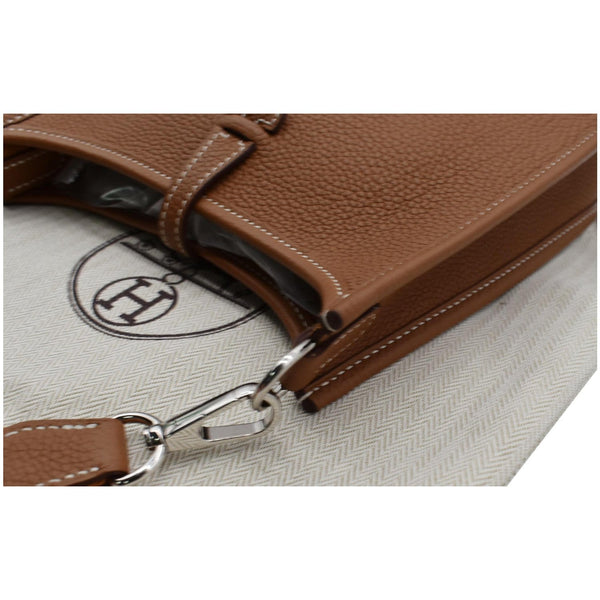 HERMES Evelyne TPM Clemence Leather Shoulder Bag Cuivre