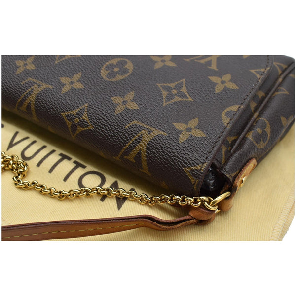 LOUIS VUITTON Favorite MM Monogram Canvas Crossbody Bag Brown