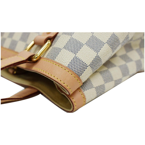 LOUIS VUITTON Hampstead PM Damier Azur Shoulder Bag White